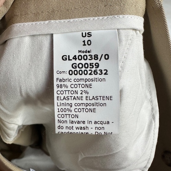 G Label Alexandra Trouser Khaki Canvas Midi Slit Skirt - Picture 6 of 9